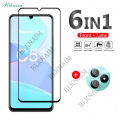 BLKNAIM 6IN1 Full Cover Tempered Glass For Realme C51 Screen Protector Protective Phone Camera Film Realme C51. 