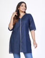 Spring & Summer ¾ Sleeves Kurtha with Contrasting Piping. 