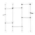 Floor To Ceiling Clothes Hanger Strong Internal Spring 30kg Load Capacity Closet Organizer Garment Rack Telescopic for Bedroom. 