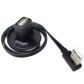 1m Desk Usb 2.0 Type A Plug To Socket Extension Data Charging Cable With Stand Base Shielded 20cm 30cm 50cm. 