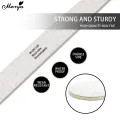 Monja Nail File Double Side Sandpaper Buffer 100/180/240 Grit Nail Polish File Gel Nail Polish File DIY Nail File Sanding Tools. 