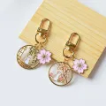 Cute Souvenir Keychain Sakura Cat Hollow Keychain Cartoon Cherry Blossom Cat Keychain Girl Female Cat Pendant Backpack Keychain Cherry Super Store. 