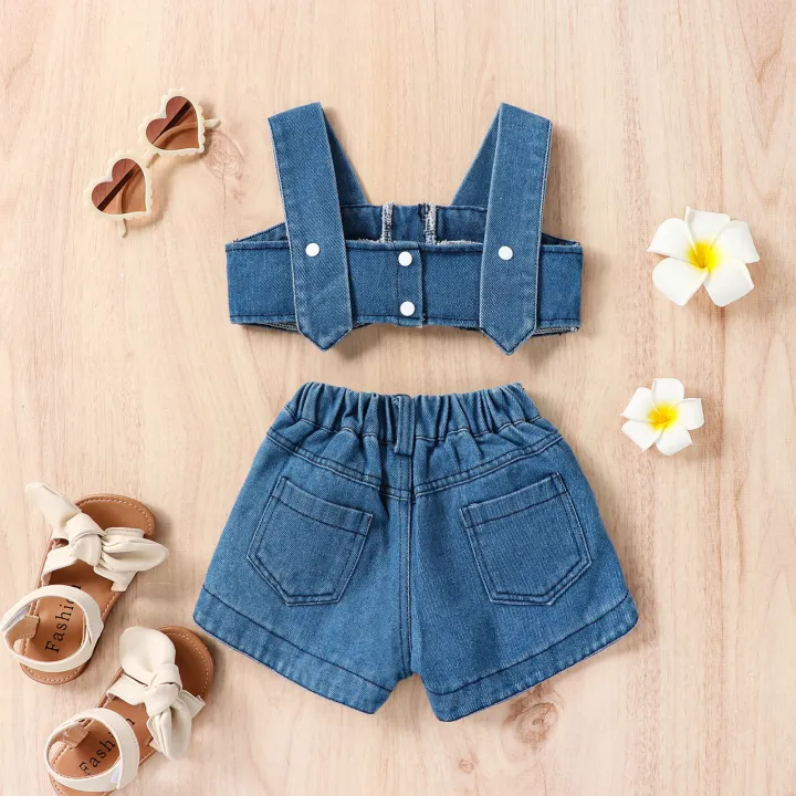 Girls%20Denim%20Clothing%20Sets%20Summer%20Children%20Fashion%20Vest%20Shorts%202pcs%20Beach%20Suit%20For%20Baby%20Tracksuits%20Kids%20Set%20-%20Image%202