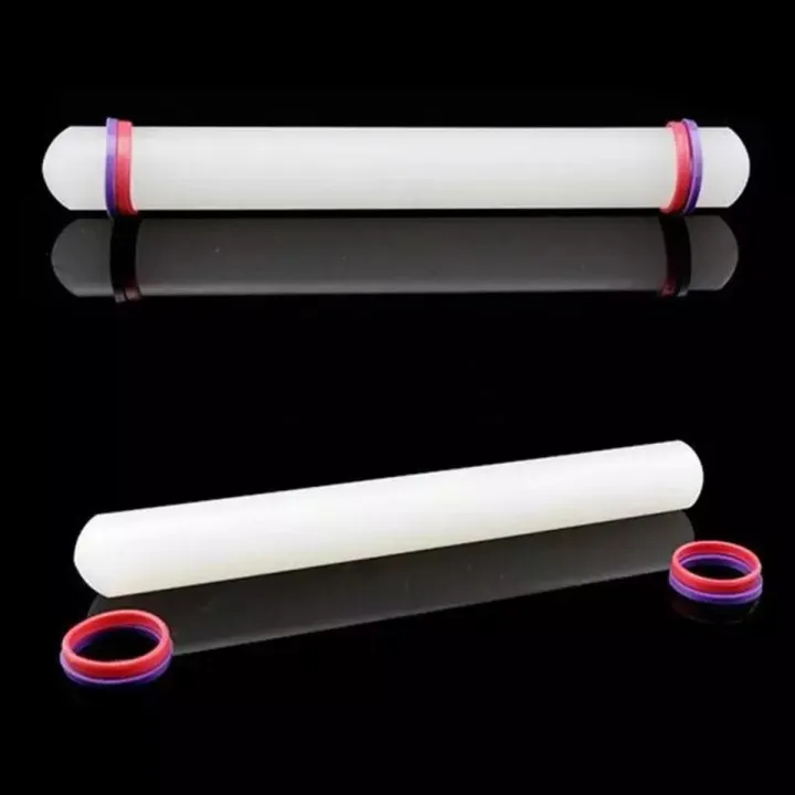 Fondant Rolling Pin - White Kitchen Rolled Fondant Tools Silicone Non-stick Rolling Pin Cupcake Decorating Roller Cake Decorating Tools Mini Baking Tools