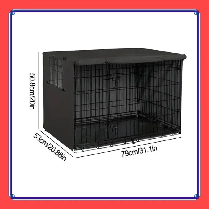 VibeVendor%20Dog%20Cage%20Cover%20Dog%20Kennel%20Cover%20Pet%20Crate%20Cover%20Windproof%20Dog%20Kennel%20Cover%20Waterproof%20Dog%20Cat%20Cage%20Cover%20gelaoph%20-%20Image%204