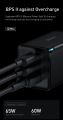 Baseus GaN3 Pro 65W Fast Charging Adapter And Type C Cable - 2 Type C ports & 1 USB Port. 