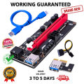 PCIE Riser 009S Video Card Extension Cable Adapter PCI Express Riser VER009C PCIE X16 Riser Card for Mining Three interface. 