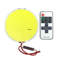 108mm Round Panel LED Lamp 12V DC COB Light 50W 6000LM with Remote Controller Dimmer 5.9in Diameter LED Bulb for Decor Lighting. 