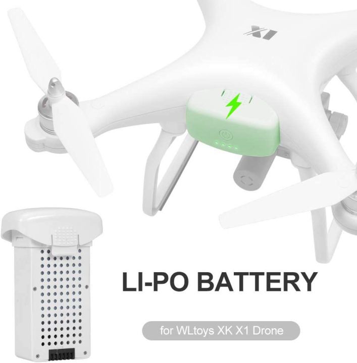 WLtoys XK X1 Drone Battery, 7.6V 3150mAh Li-Po Battery for WLtoys XK X1 Drone