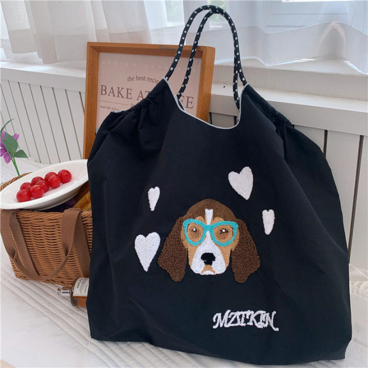Women's%20Embroidered%20Shopping%20Bag%20Handbag%20Oxford%20Fabric%20Bag%20Large%20Capacity%20Nylon%20Crossbody%20Foldable%20Portable%20Shoulder%20Bag%20-%20Image%206