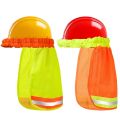 Protective cover, reflective mask, reflector, sun hat, helmet, mesh cloth, sun shield, safety helmet, UV protection helmet strip neck. 