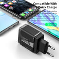 Twitch 18W 4 USB Ports Charger Adapter 3A Quick Charge 3.0 Fast Charge New Mobile Charging Charger Fast Wall Charger For iPhone 11 Xiaomi Samsung Travel Wall Charger. 