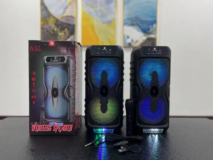 KTS%201623%20Wireless%20Speaker%20With%20Wired%20Microphone%206.5%20inch%202%20speakers%20inbuilt%20out%20door%20party%20box%20top%20selling%202023%20-%20Image%204