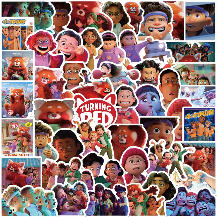 50Pcs%20Turning%20Red%20Stickers%20Decorative%20Luggage%20Notebook%20Cute%20Laptop%20Skateboard%20Decor%20Waterproof%20Stickers%20for%20Kids%20Toys%20Boys%20Gift%20-%20Image%203