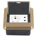 Embedded Floor Socket AC250V Wide Application PC Floor Outlet Full Sealed Inner Flame Retardant for Offices. 