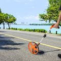 Measure Wheel, Distance Measuring Wheel, Wheel Measuring Tool, Rolling Measurement Wheel, Collapsible with Backpack,10 KM, 12’’ Diameter Wheel - Adapt to Various Roads - TOOLMAK. 