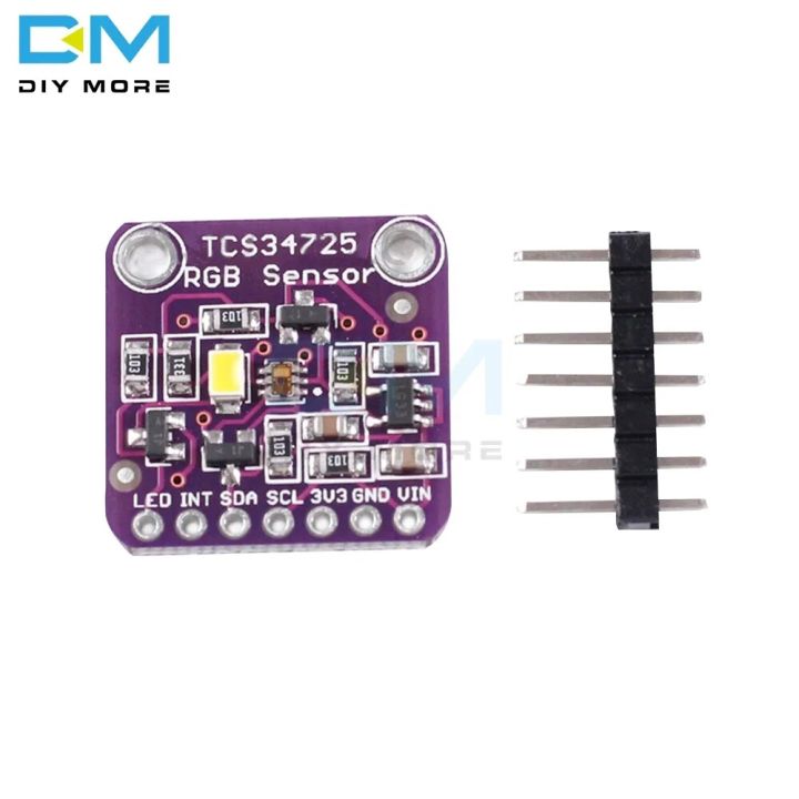 【KAMDSS015】Digital RGB Color Sensor IR Filter White LED TCS34725 Module ...