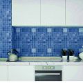 Face decorative brick sticker, kitchen countertop paste, bathroom wallpaper, blue mosaic self adhesive wallpaper, peel off and countertop cover wall china. 