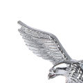 Car Front Cover Chrome Hood Ornament Badge 3D Emblem Angel Eagle For Auto Car. 