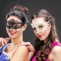 Black Lace  Exquisite Halloween  Lace Approximately 23 * 13cm Eye  Halloween  for Costume Party  Masquerade Ball  Role-Playing  Nightclub  Cosplay. 