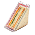Nullmul Triangle Sandwich Container Triangle Clear Plastic Sandwich Container with Lid To-Go Containers for Cheese 1Pcs. 