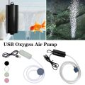 Aquarium Fish Tank Air Pump Portable USB Mini Oxygen Air Pump Filter Mute Energy Saving Supplies. 