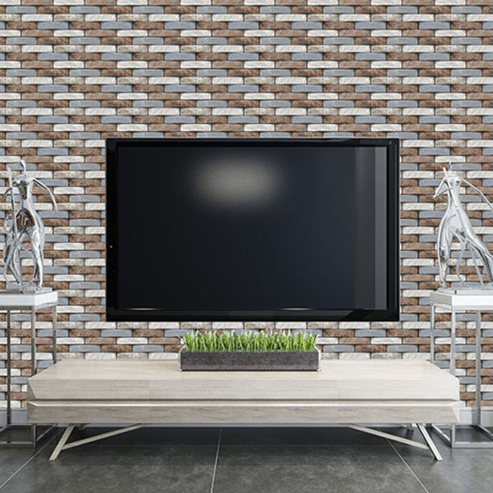 Self%20Adhesive%203D%20Brick%20Pattern%20Wall%20Decal%20Home%20Decor%20Wallpaper%20Waterproof%20Home%20Decor%20Wall%20Decal%20-%20Image%208