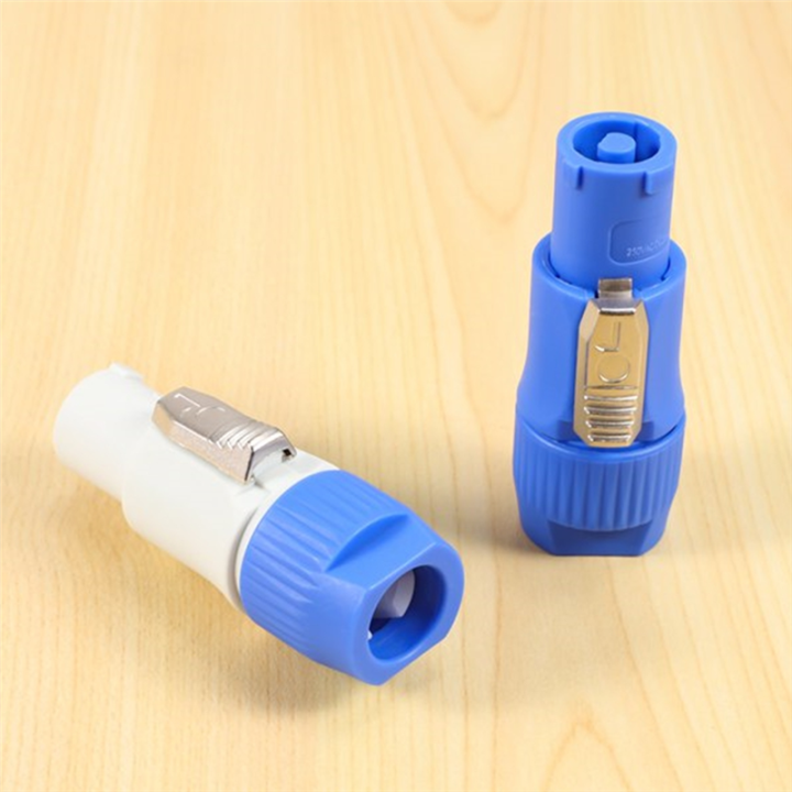 20PCS%203%20Pin%20Male%20Powercon%20Connector%20NAC3FCA%20Speakon%20Plug%2020A%20250V%20AC%20Power%20Plug%20Connector%20Blue%20and%20Grey%20White%20-%20Image%205