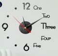Wall Clock Modern Creative 3D Mirror. 
