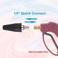 Pressure Washer Tips Turbo Nozzle, Rotating Pressure Washer Nozzle with 1/4 inch Quick Connect 2000 PSI, Orifice 2.5. 