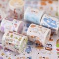 Panda Online Polar Bear Diary Series Washi Masking Tapes Decorative Sticky Paper Tape for Journals Diary DIY Crafts Gift Wrapping. 