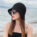 Foldable Sun hat Trendy Summer Bucket Straw hat Women's Ladies Beach caps for Outdoor activities Beachwear Vacation Sun protection Casual fashion Women. 