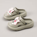 【Nesty】LR1601 Couple Women's Shoes Height Increase Outer Wear Non-Slip Silent 2025 Slippers Women's Forest Crocs Sandals. 