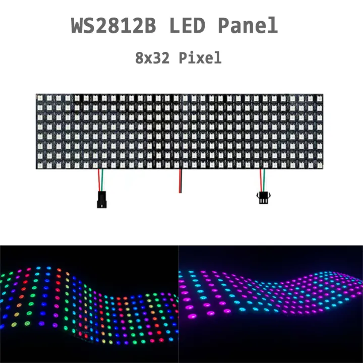 Ws2812b%2016x16%208x8%208x32%20Pixel%20Panel%20Flexible%20Matrix%20Screen%20Individually%20Addressable%20Ws2812%20Ic%20Rgb%205050%20Smd%20Led%20Module%20Dc5v%20-%20Image%205