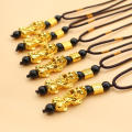Lucky Charm Pixiu Necklace Protective Faith Pendant  Color  color Pixiu Pendant Faith Amulet Feng Shui necklace for Jewelry Gift Fashion Accessory Fashion Statement Cultural Heritage. 