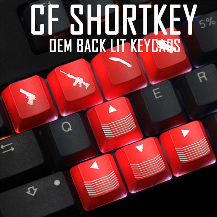Switchable Keycap Kit 4 Keycaps Gamer Mechanical Keyboard Keycap WASD 4 Key OEM Profile ABS Gaming ...