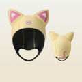 3MM Women Cat Ears Diving Hood Neoprene Diving Hood Waterproof Hat Wetsuit Hood Cap Swimming Snorkeling Caps With Chin Straps. 