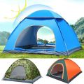 Eight person Camping Hiking Traveling Hunting Fishing Sleeping 8P tent Adult Kids outdoor water Resistant Sun Shelter Dome Manual Tent with Carrying Bag 8 Person Manual. 