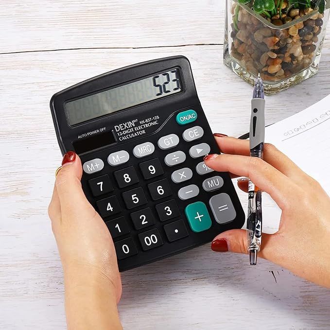 Large Display and Digits Electronic Calculator 2024 Edition Home Office School And Shop Use Calculator By Gate Shopping