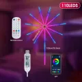 Auoyo 110/195 LED Strip Lights Dream Color Lamp Christmas Lights 5050 RGB Strip Lights Smart Flexible LED Firework Lights Music Sound Sync Lights with APP Remote Control DC 5V. 