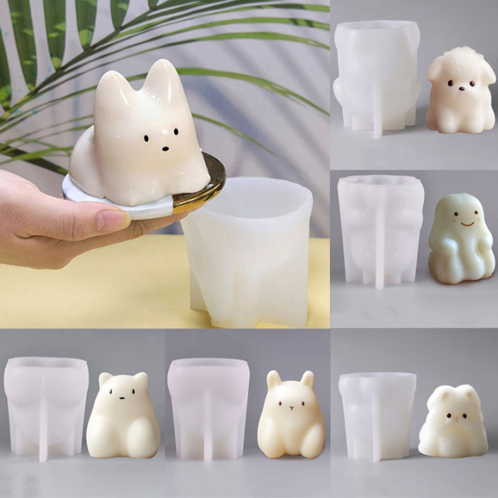 Kitchen accessories 1 Pack Cat Milk Pudding Silicone Mold Jelly Bowl Cake Cute Cake White Cold Ice Powder Mold Cake Decoration Accessories DFGGT