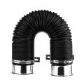 76mm Car Air Intake Pipe Cold Feed Flexible Inlet Duct Induction Kit Filter. 