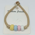 Pastel Colors Ceramic Bracelet. 