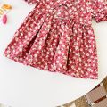 Toddler Girl Dress Flower Princess Short Sleeve Casual Baby Girls Clothing Cotton Cute Kids Fashion. 