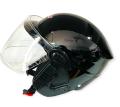 Black shine Half Helmet. 