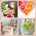 5psc/lot Bouquet Wrapping Paper Valentine's Day Wedding Rose Floral Wrapping Paper Birthday Party Favor Flower Wrapping Ribbons. 