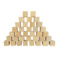 100 Tablets Large Pieces Wooden Cube Square Building Block Toy Kindergarten Mathematics Teaching Aids Square. 