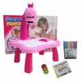 Drawing Projector Table for Kids, Children Projection Drawing Board with Light & Music, Trace and Draw Projector Toy Drawing Board Tracing Desk Projector Drawing Playset for Kids. 