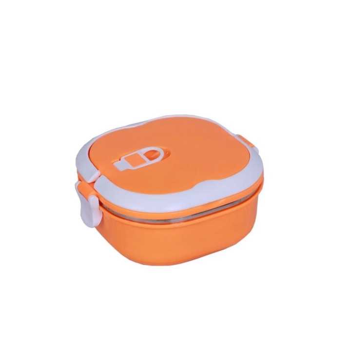 Stainless%20Steel%20Square%20Lunch%20Box%20with%20handle%200.9L%20-%20Orange%20-%20Image%203