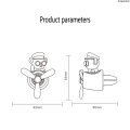 Nongaosubian2025 New Car Air Freshener Teddy Bear Pilot Rotating Propeller Outlet Fragrance Supplies Accessories Interior Flavoring Perfume Diffuser. 